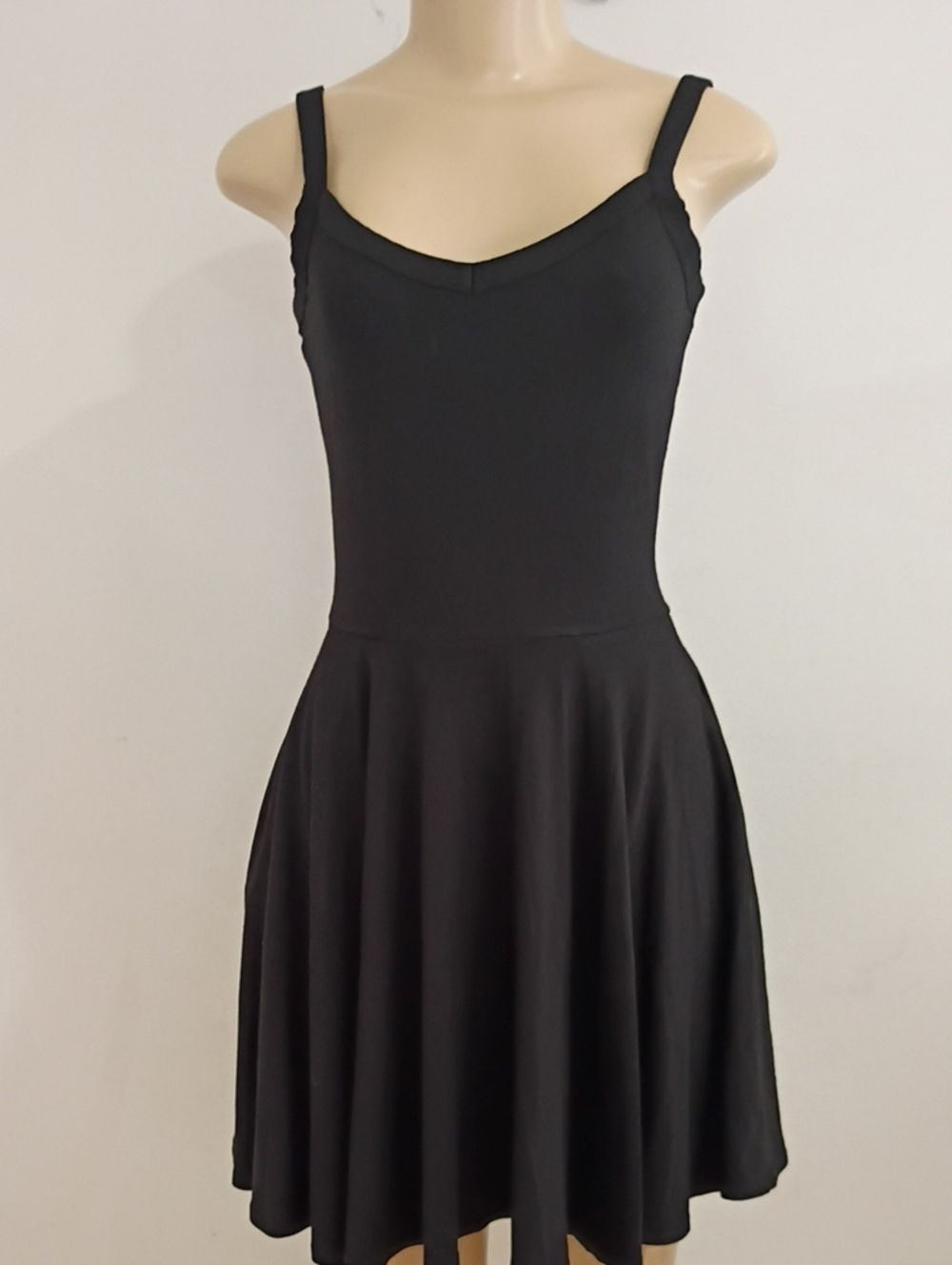 Black Tank Flared Skater Dress